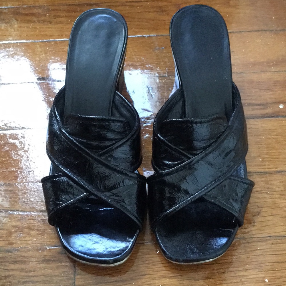 Marc Jacobs patent leather mules